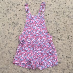 SUPER adorable H&M flower pink and blue overalls🌸